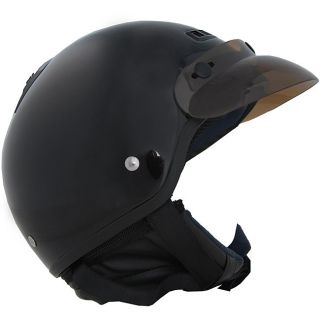 DOT 40 Black Half shell Motorcycle Helmet