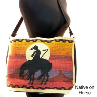 Mexican Style Printed Messenger Bag