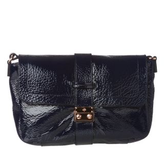 Mulberry Navy Patent Leather Shoulder Bag