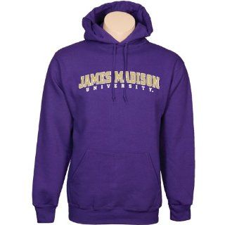 James Madison Purple Fleece Hood, X Large, Arched James