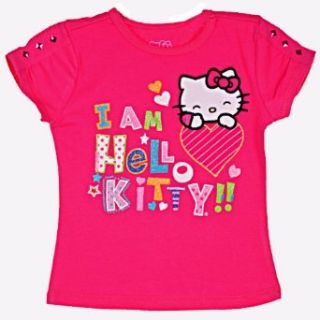 Hello Kitty Girls 2 6X I Am Hello Kitty Tab Sleeve Top