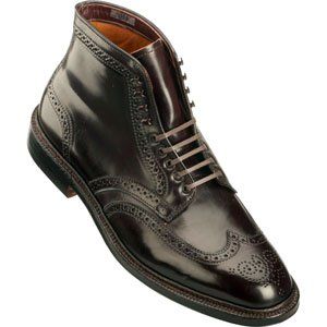 com Alden Mens 9 Eyelet Wing Tip Boot Shell Cordovan Color 8 Shoes