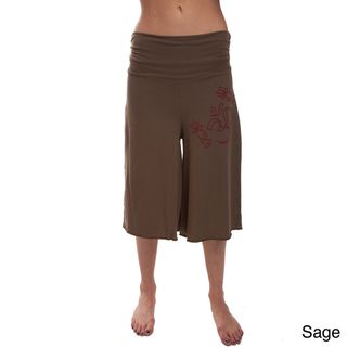 Length 100 percent Organic Cotton Om Yoga Pants (Nepal