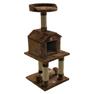 Cat Tree Furniture Brown 45 inches High