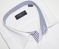 Domani Blue Label Mens White French Cuff Dress Shirt