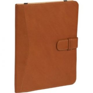 Piel Full Grain Leather iPad Case with Tab Closure (Saddle