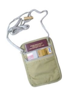Travel Neck Pouch   Sand Clothing
