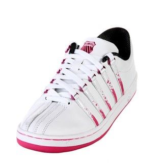 Swiss Womens The Classic Lace up Striped Sneakers