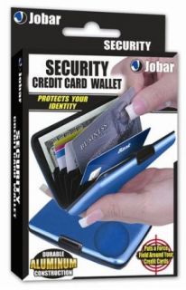 Jobar Aluminum Security Credit Card Wallet (Blue
