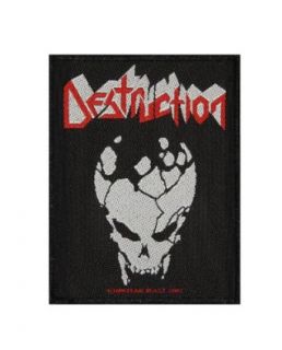 Destruction Skull Thrash Metal Music Band Woven Applique