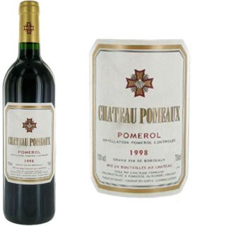 Château Pomeaux   Millésime 1998   AOC Pomerol   Vin rouge   Vendu