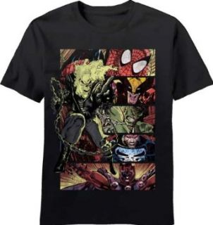 Marvel Team Ups Verticraze Black T Shirt Clothing