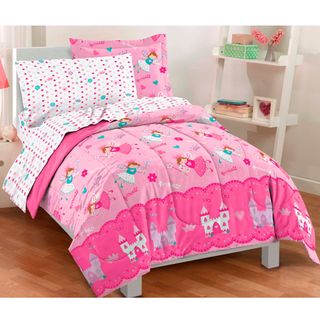 Magical Princess Twin size Bed in a Bag with Sheet Set