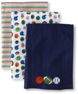 Gerber Baby Boys Newborn 3 Pack Knit Burpcloths Sports