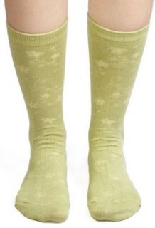 Womens Light Olive Green Bamboo Trouser Socks Clothing