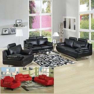 Jessica 2 piece Bonded Leather Sofa and Loveseat Set