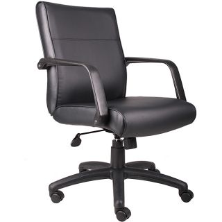 Boss Executive Mid back Bonded Leather Office Chair