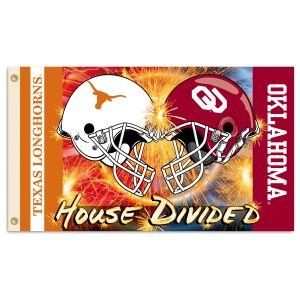 Texas Longhorns / Oklahoma Sooners House Divided 3 x 5