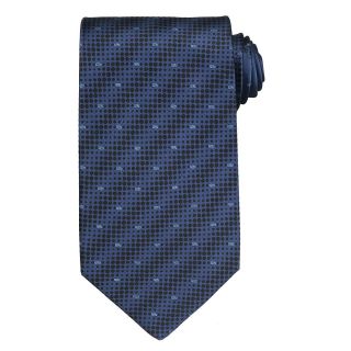 Versace Mens Dot and Greek Key Pattern Silk Tie