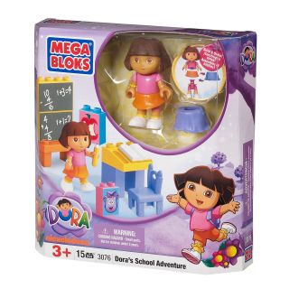 Mega Bloks Dora The Explorer School Adventure Play Set