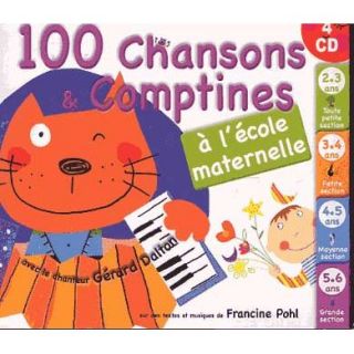 100 chansons et comptines à lécole maternelle   Achat CD ENFANTS
