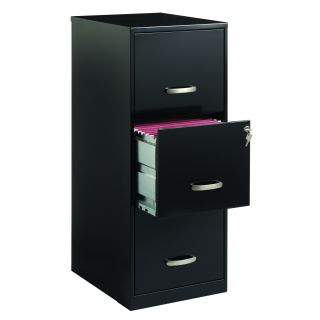 Office Designs 3 Drawer Black Steel File Cabinet Today $109.99