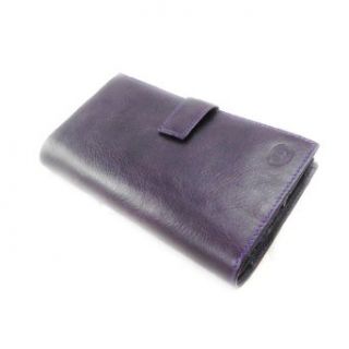 Wallet + checkbook holder leather Frandi york purple
