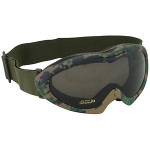 Digital Woodland Camouflage Shooting/Sports Sahara Goggles