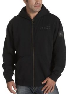 Nautica Jeans Mens Brushed French Terry Hoodie, Black