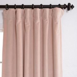 Rose Petal Velvet Blackout 108 inch Curtain Panel