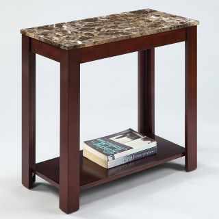 Marble Top Cappuccino Wood Side End Table Today $67.99 3.3 (3 reviews
