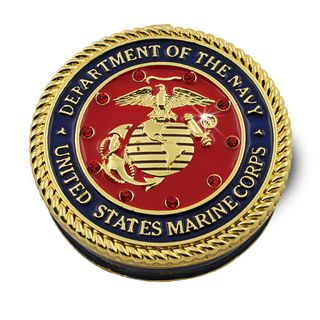 Objet dart Semper Fidelis US Marine Corps Trinket Box
