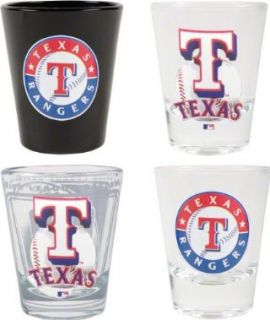 Texas Rangers 3D Logo Shot Glass Set