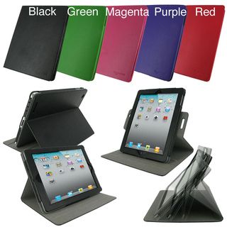 rooCASE Dual View Leather Case Cover for iPad 2/ The new iPad 3