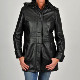 Excelled Womens Plus Size Black Leather Anorak Today $164.99 2.5 (2