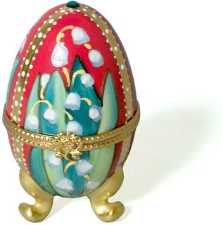 Limoges Faberge like Lily Egg Box