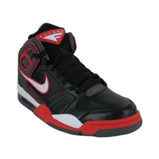 Nike Air Flight Falcon Black/White/Grey/Red Mens Basketball Shoes