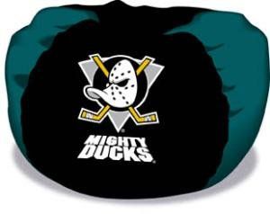NHL Hockey 102 Beanbag Chair Anaheim Mighty Ducks   Fan