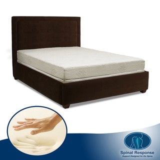 Spinal Response Aloe Gel Memory Foam 8 inch King size Smooth Top