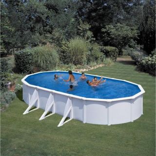 ATLANTIS Piscine laquée blanche 730 x 575 x 132 cm   Achat / Vente