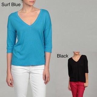 Cable & Gauge Womens Button Detail Pullover Top FINAL SALE