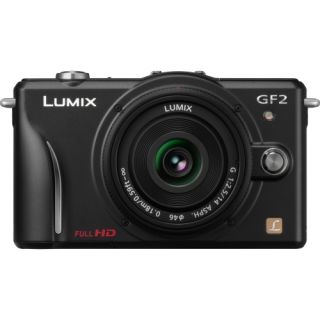 Panasonic Lumix DMC GF2 12.1MP Mirrorless Black Digital SLR Camera