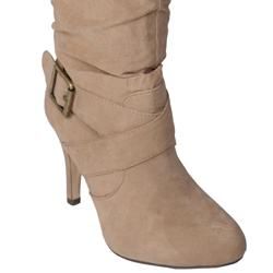 Journee Collection Womens Betsy Buckle Accent Mid calf Boots