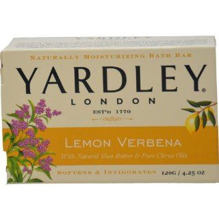 Yardley Lemon Verbena with Shea Butter Bar Soap, 4.25