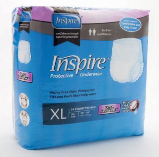 Inspire Extra Absorbency Extra Large Protective Underwear (Case of 56