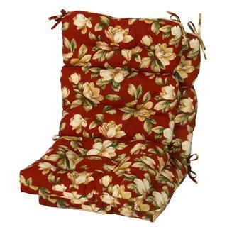 Palazzo Floral Outdoor High back Chair Cushions (Set of 2)