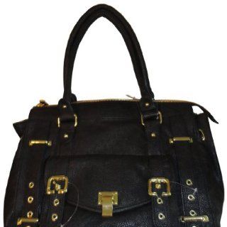 Womens Steve Madden Purse Handbag Strappy Large Satchell Black