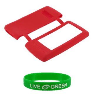 Red Silicone Skin Case for LG enV Touch VX11000 Phone