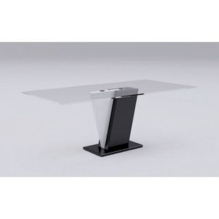 TWING Design unique pour cette table originale   Plateau verre pied