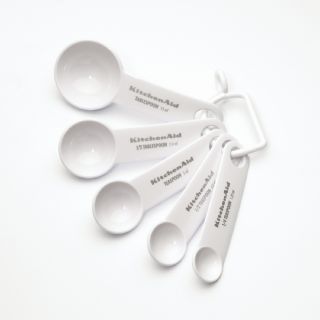 KitchenAid White Measuring Spoons (Set of 5)